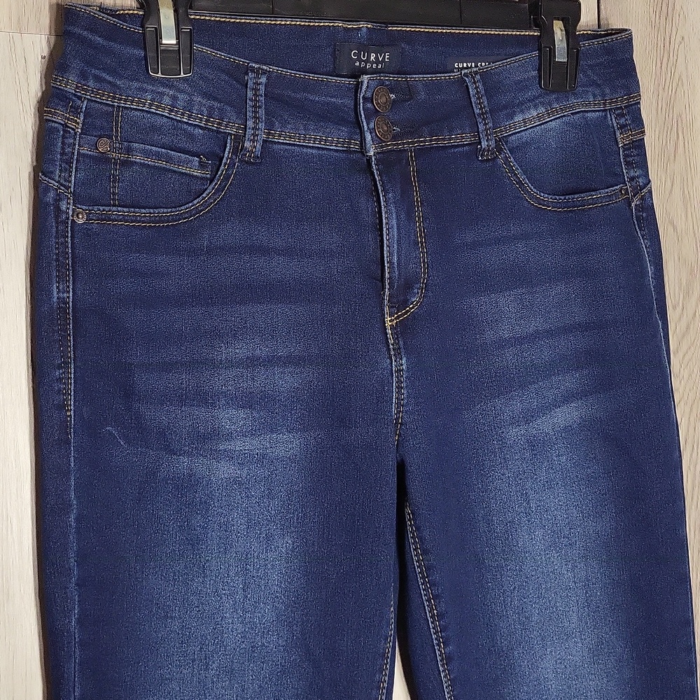 Curve Appeal Womens 8/29 Curve Creator High Rise Boot Jeans Stretch Denim NWOT - Picture 4 of 8